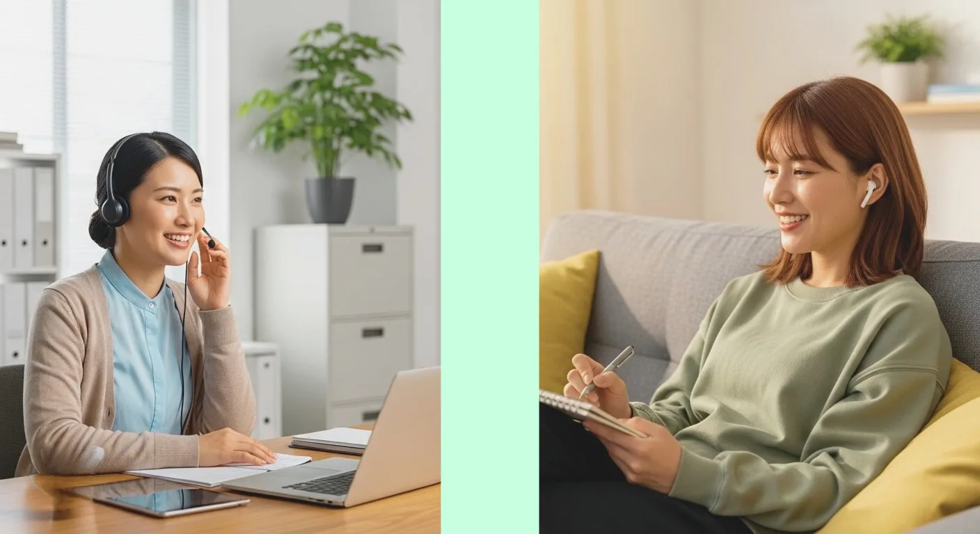 看護師転職の相談シーン — オンラインでも対面でも丁寧にサポート